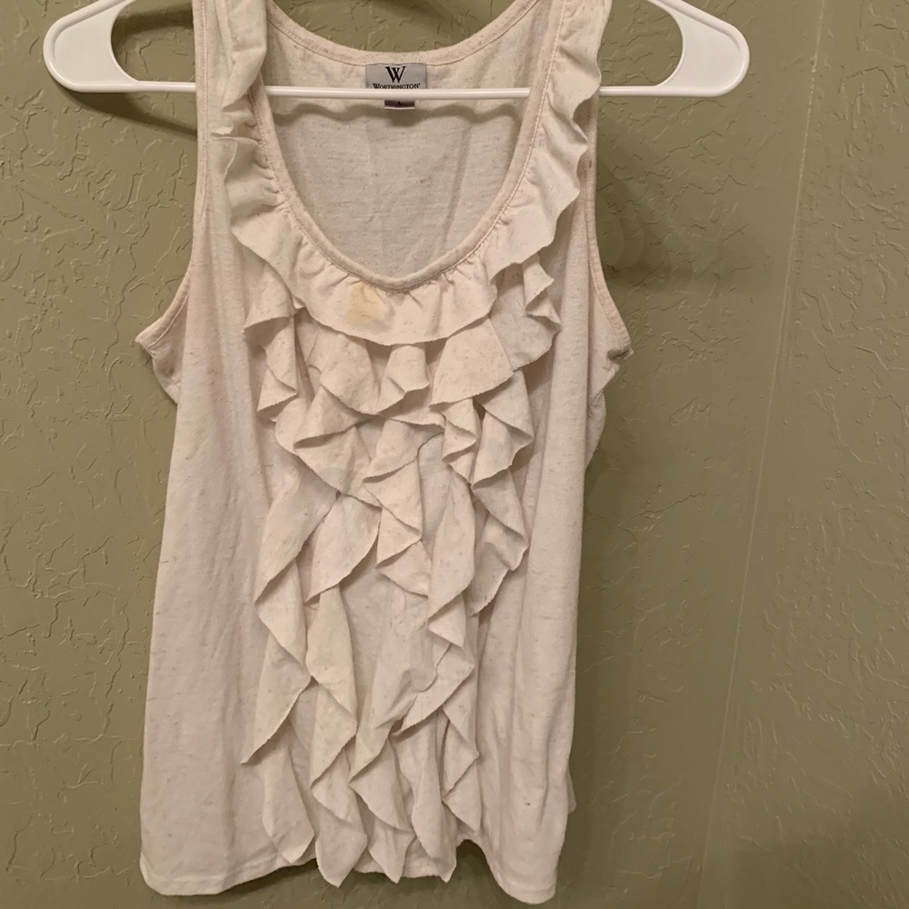 Large cream colored tank